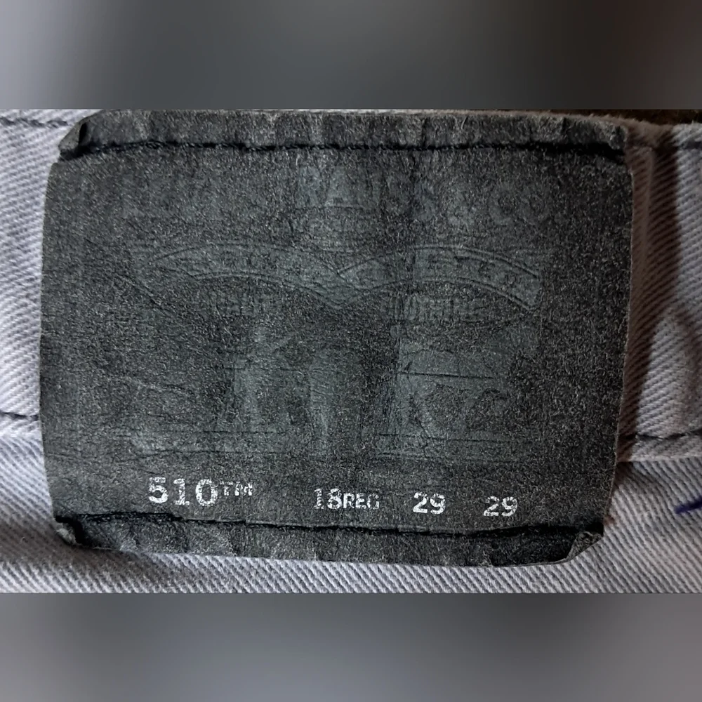 Levi’s 510 Super Skinny Fit Jeans Men’s 29 Grey Stretch Twill